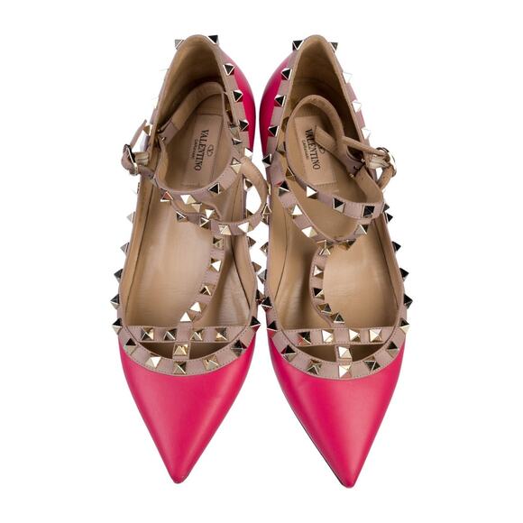 ❤️Valentino Rockstud Pink Flats❤️ - Picture 3 of 5